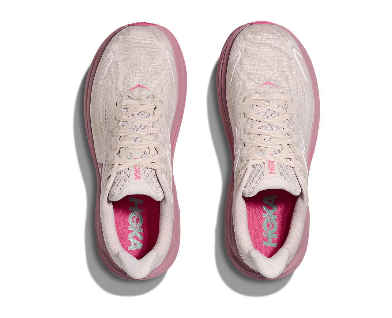 Hoka Women’s Clifton 10 Wide - Rose Cream/Dried Rose