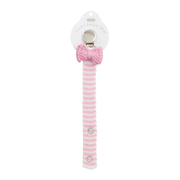 Mud Pie Crochet Pink Bow Pacy Clip