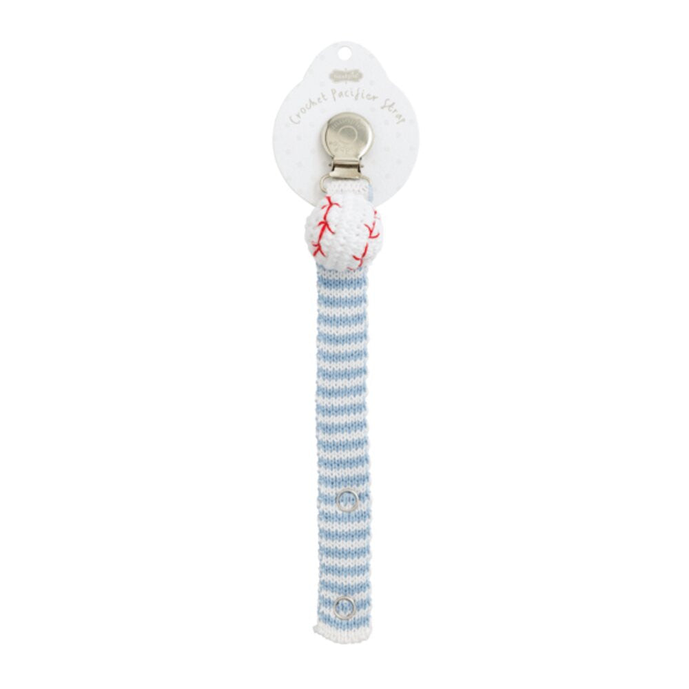 Mud Pie Crochet Baseball Pacy Clip