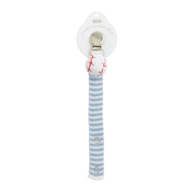 Mud Pie Crochet Baseball Pacy Clip