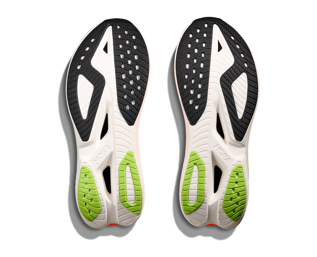 HOKA Mach X 3 Men’s Plated Performance Trainer - White/Neon Tangerine