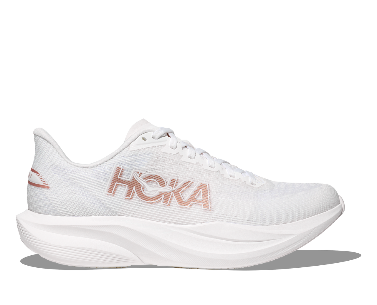 HOKA Women’s Mach 7 Running Shoes - Frost/Rose Gold