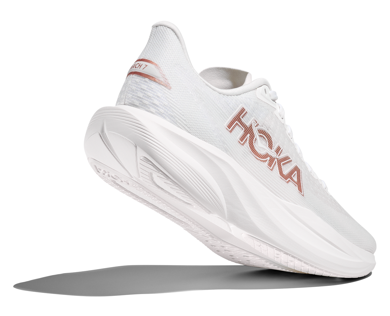 HOKA Women’s Mach 7 Running Shoes - Frost/Rose Gold