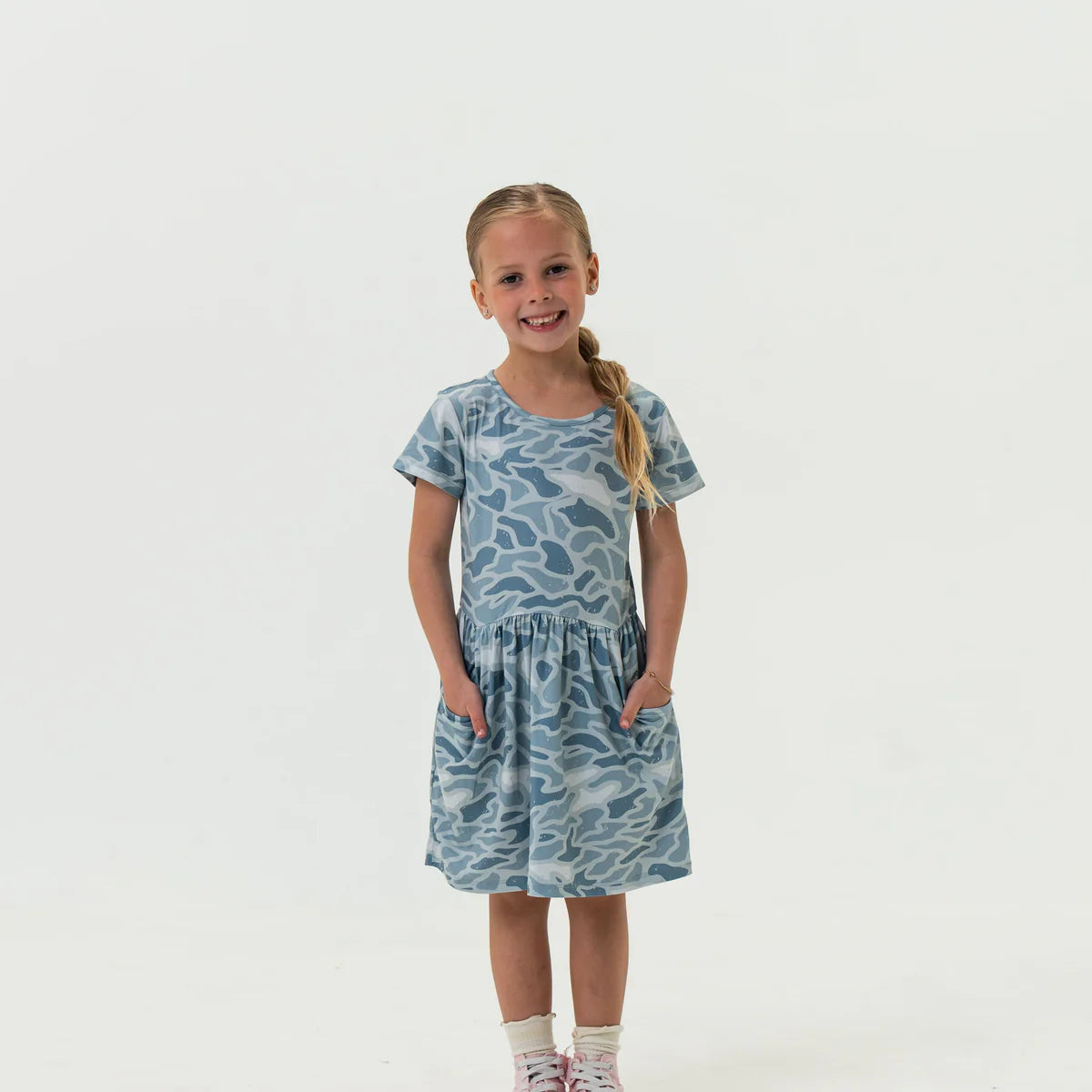 Burlebo Youth Moxie Dress - Seaside Camo