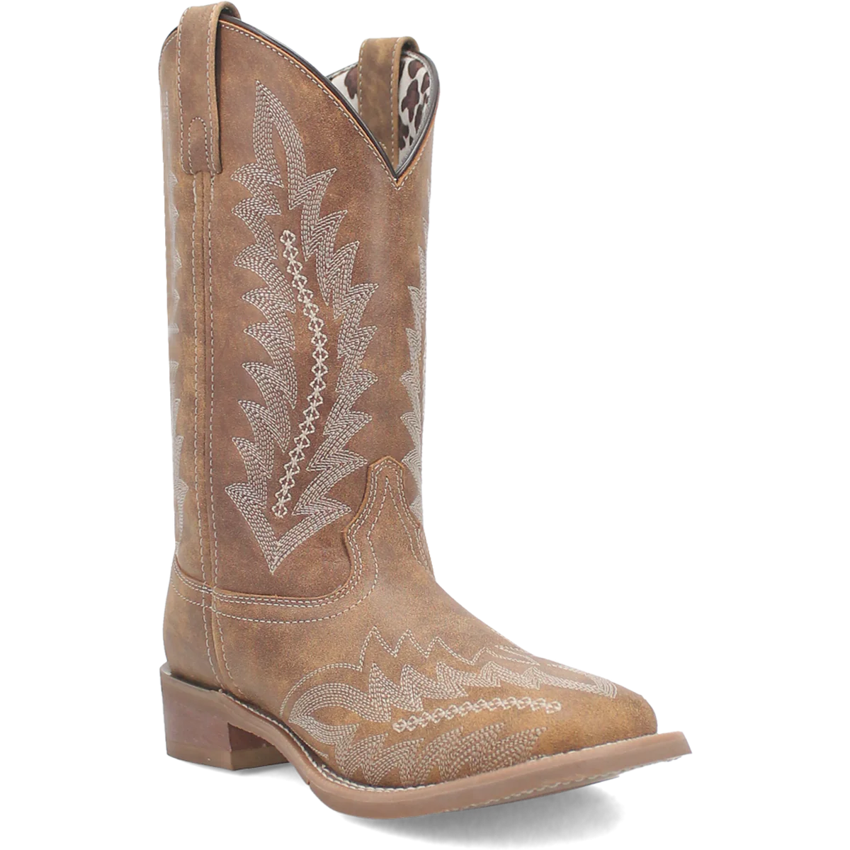 Laredo Women's Cheyenne Tan Leather Western Boots