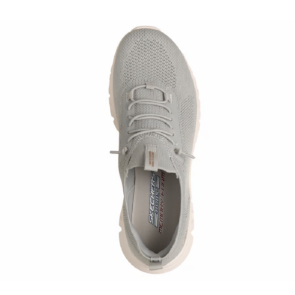 Skechers BOBS B Lite Slight Flex Women's Slip-On Sneakers Light Gray