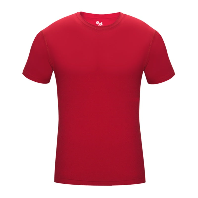 Badger Pro-Compression Crew Neck Shirt - Red