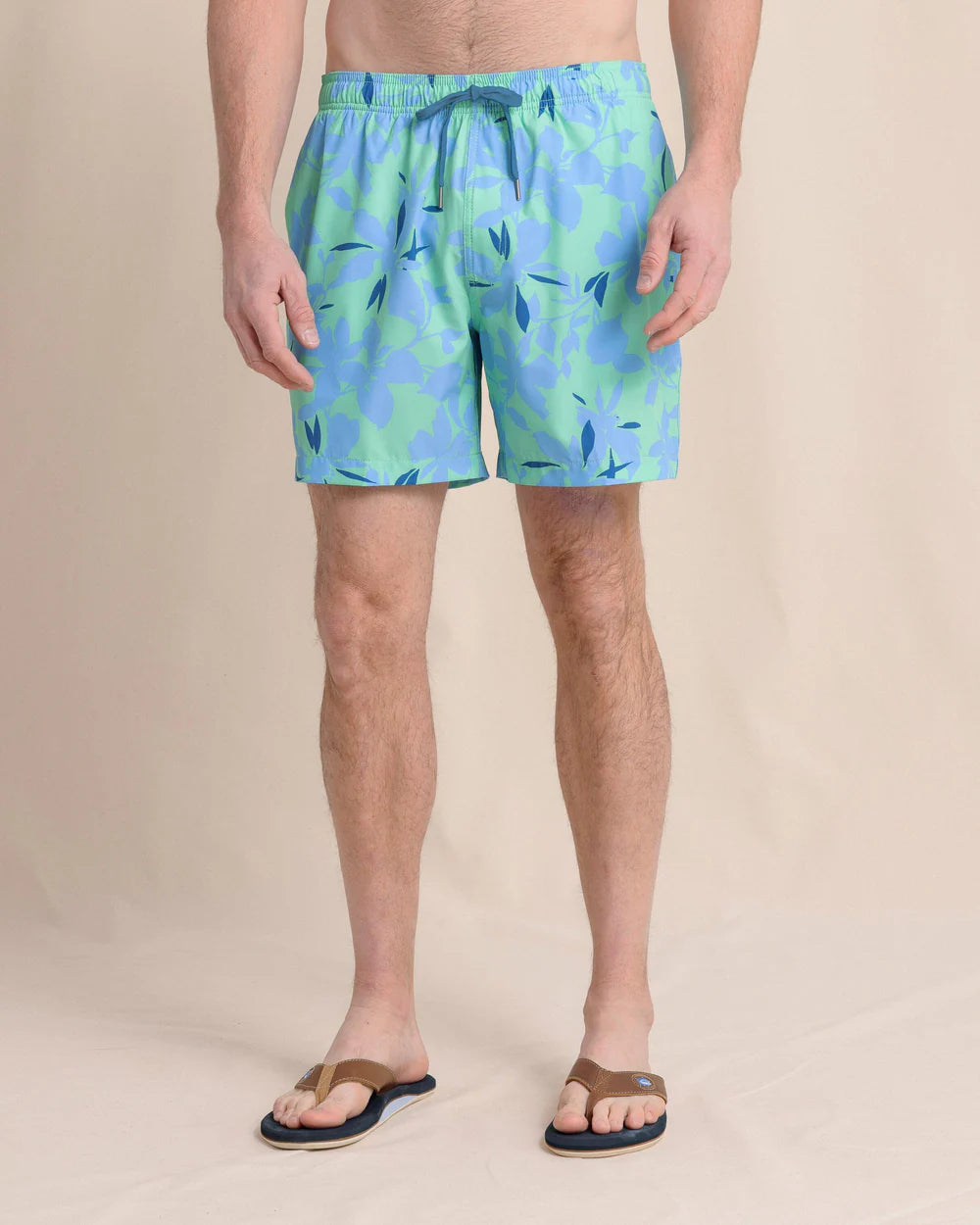 Southern Tide Blossom Bay Swim Trunk - Jade Green