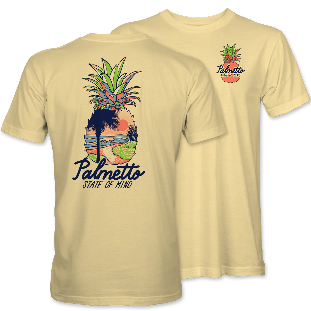 Palmetto Shirt Co. Palmetto Pineapple Beach - Yellow Haze