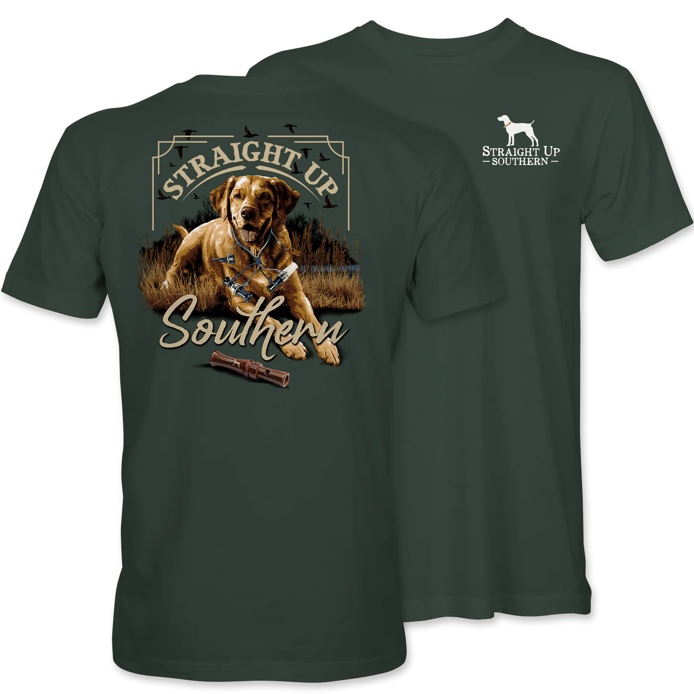 Straight Up Southern Duck Call Lab - Forest