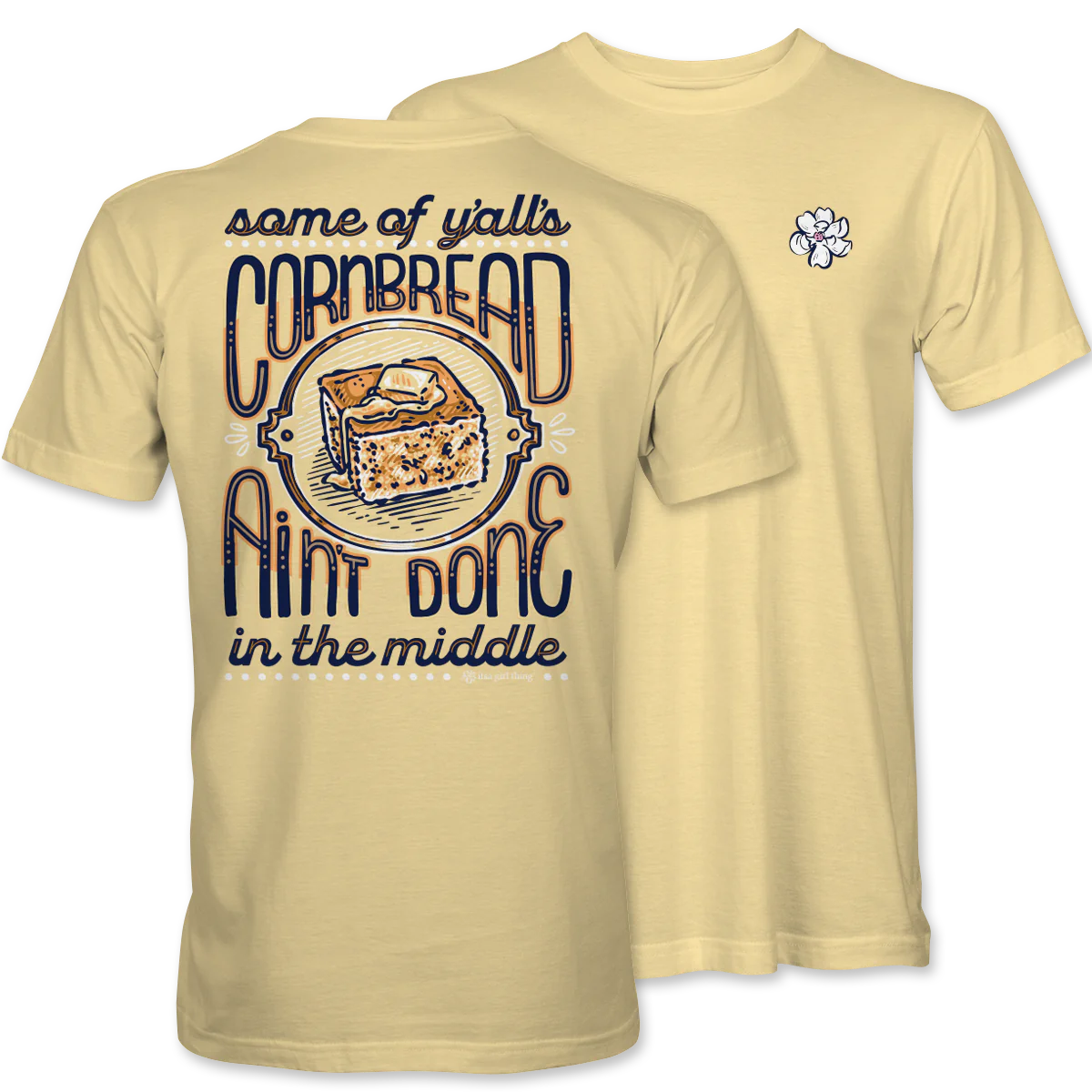 Itsa Girl Thing Y'alls Cornbread Tee - Yellow Haze