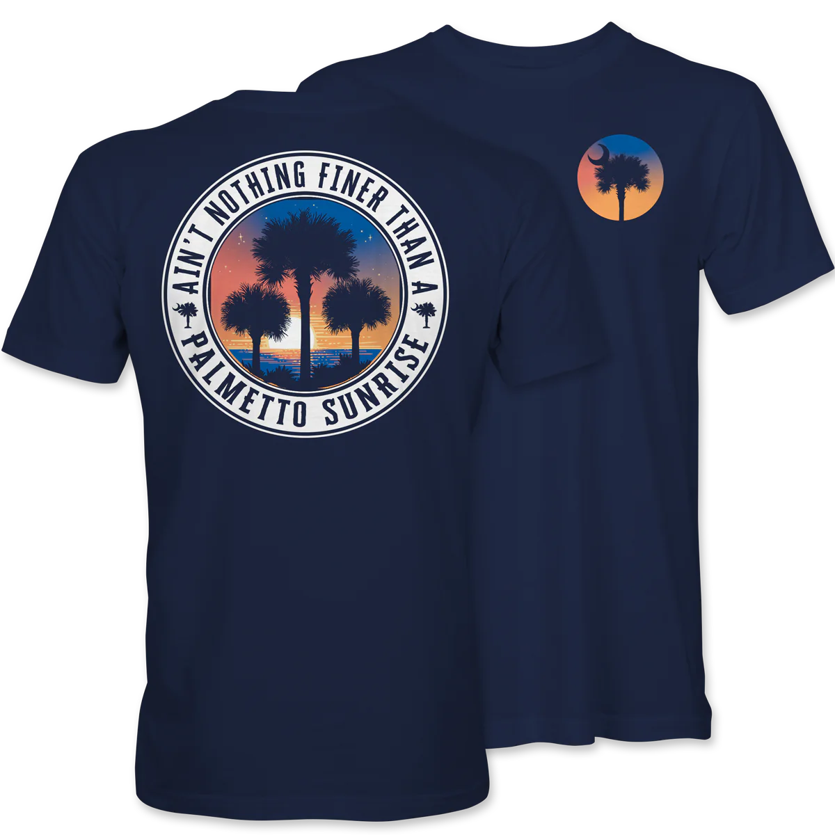 Palmetto Shirt Co. Palmetto Sunrise Tee - Navy