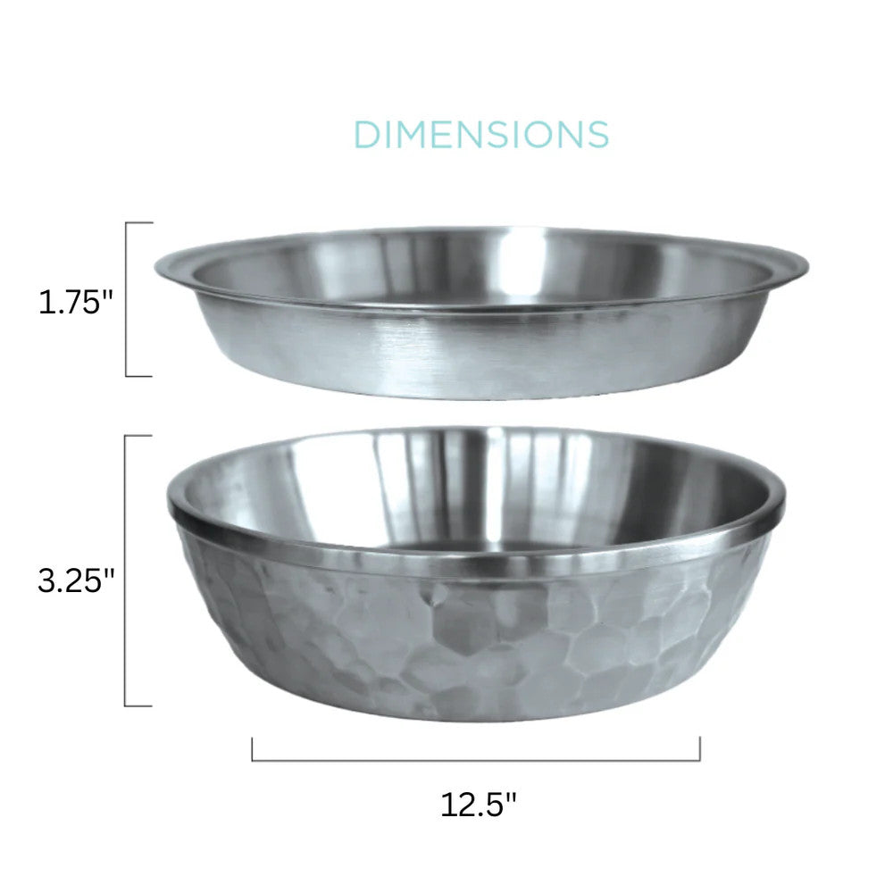 Toadfish 12" Stainless Steel Double-Wall Serving Bowl