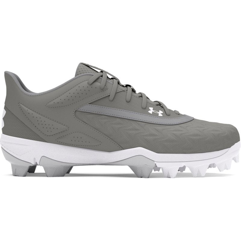 Under Armour Boys Leadoff Low RM 3.0 Jr. Baseball Cleats - Baseball Grey/White