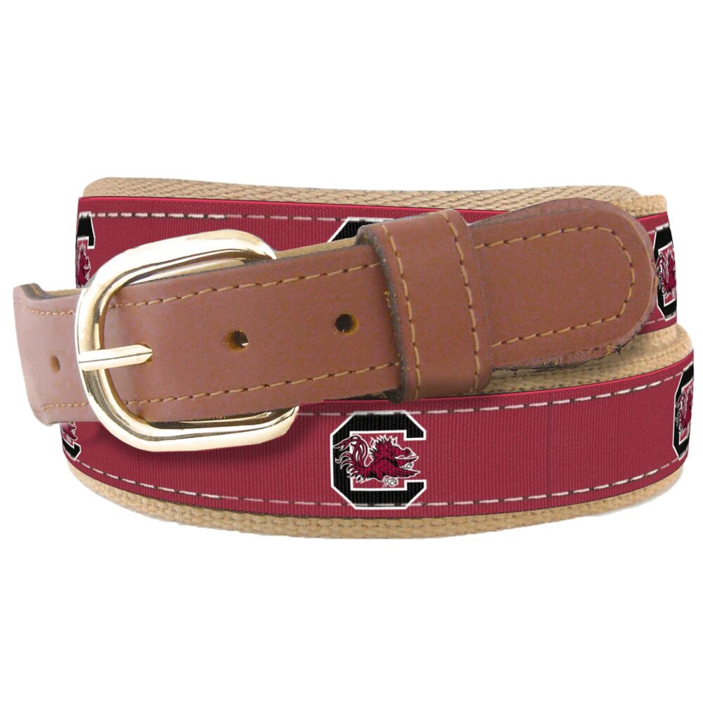 Zep-Pro USC Gamecocks Men's Collegiate Woven Ribbon Belt