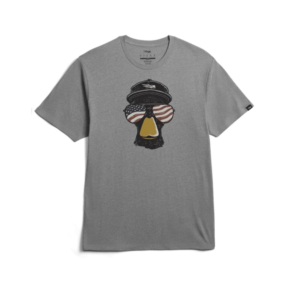 Sitka Freedom Mallard Tee - Medium Grey Heather