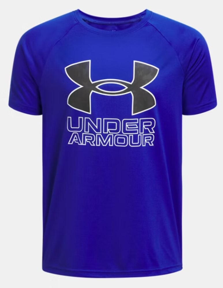 Under Armour Boys Tech Hybrid Print Short Sleeve