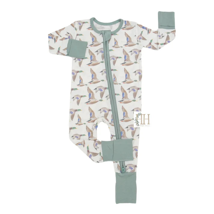 Hamner Hill Boys Flyin' South Double Zipper Romper