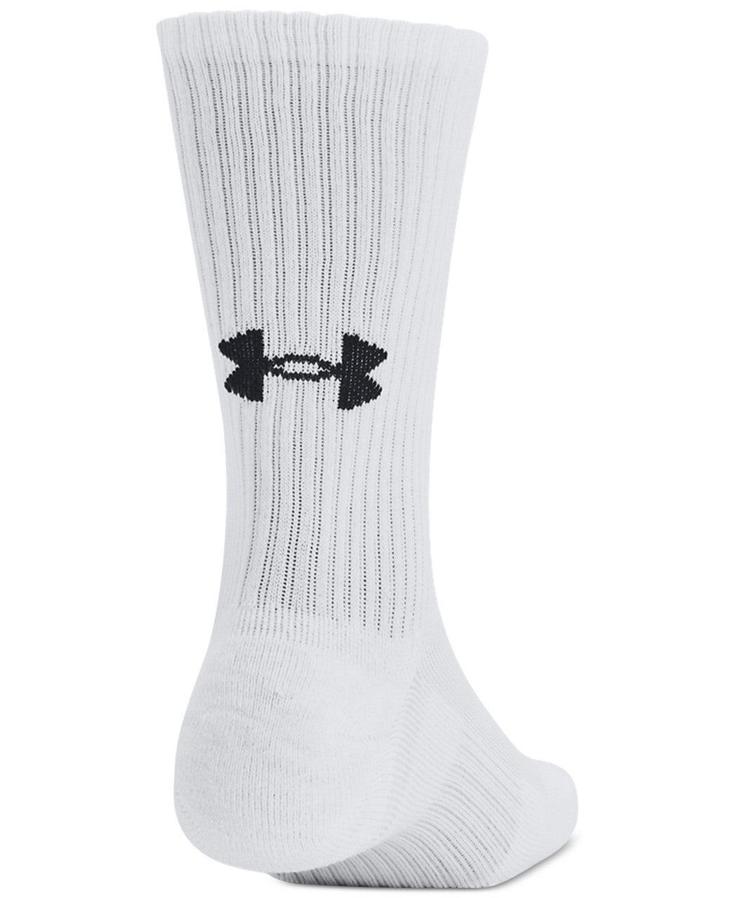 Unisex Training Cotton Crew Socks- White