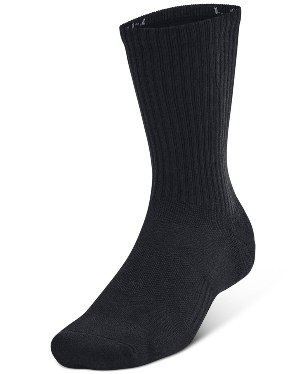 Unisex Training Cotton Crew Socks- Black