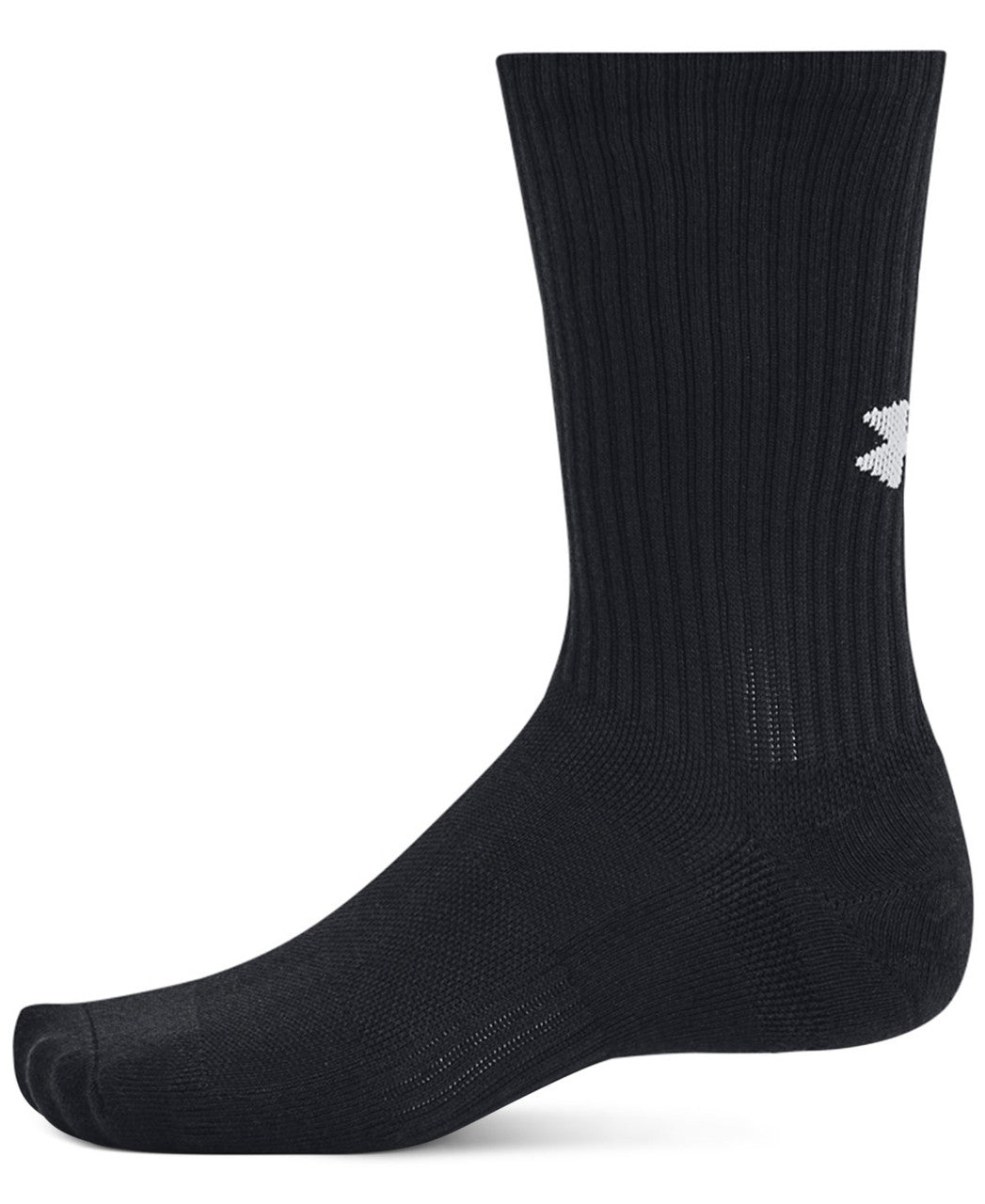 Unisex Training Cotton Crew Socks- Black