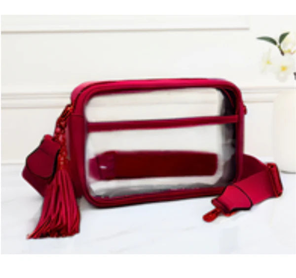 Queens Designs Game Day Stadium Rectangle Clear Bags