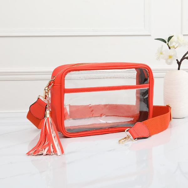 Queens Designs Game Day Stadium Rectangle Clear Bags