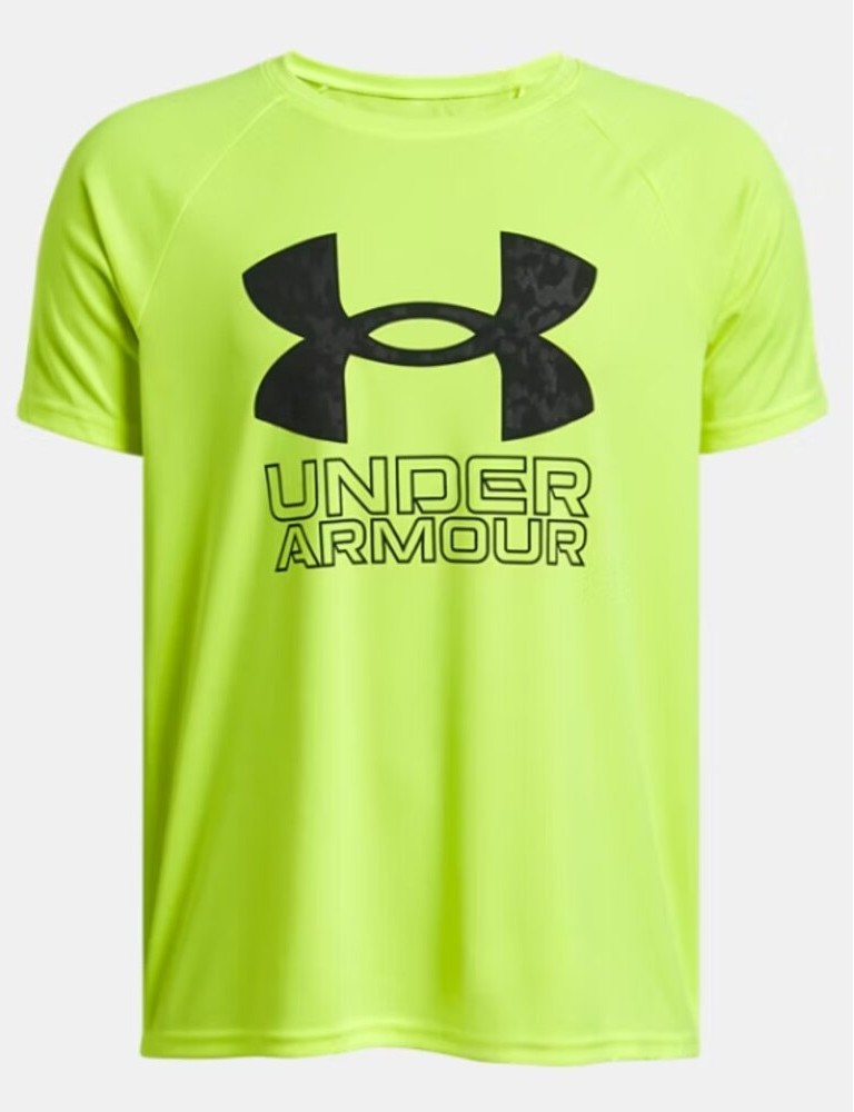 Under Armour Boys Tech Hybrid Print Short Sleeve