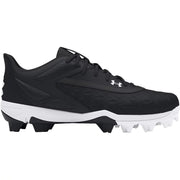 Under Armour Boys Leadoff Low RM 3.0 Jr. Baseball Cleats - Black/White