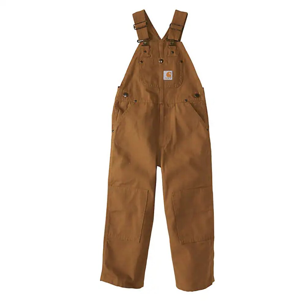 Carhartt Kids' Duck Washed Bib Overall - Carhartt Brown