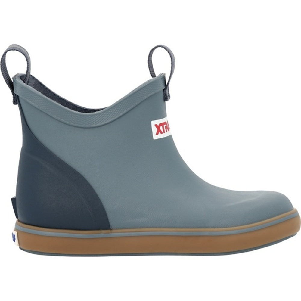 XTRATUF Boys' 4″ Blue Ankle Deck Boot – Blue