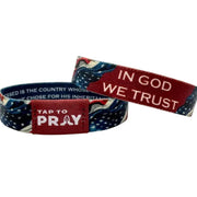 Tap To Pray Medium Patriot Wristband