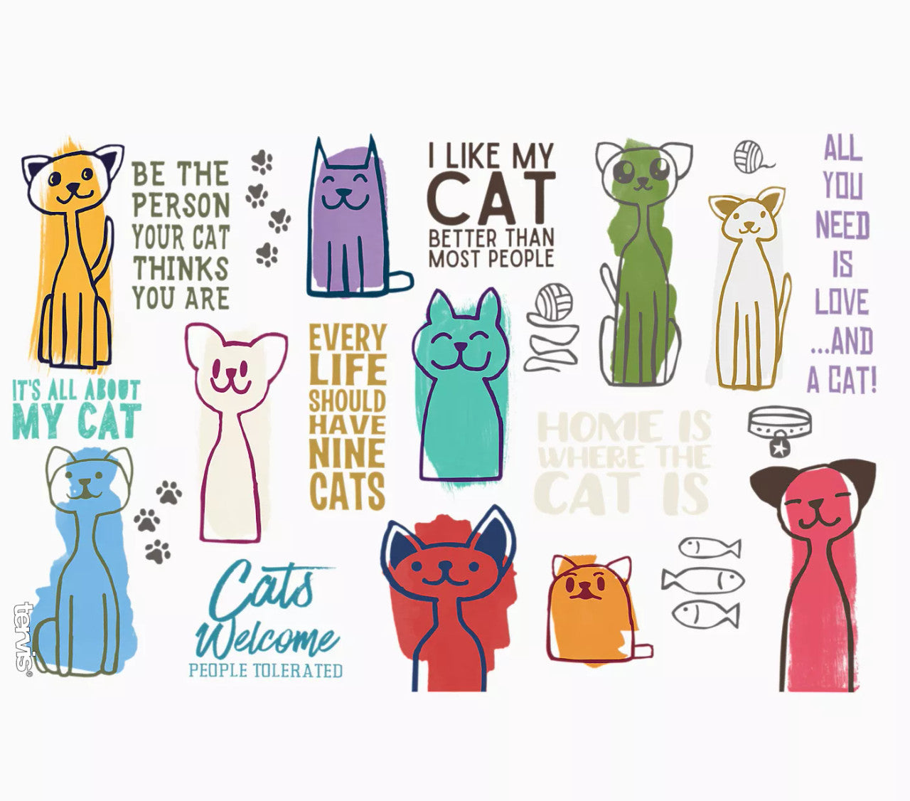 Tervis 16oz Cat Sayings Tumbler
