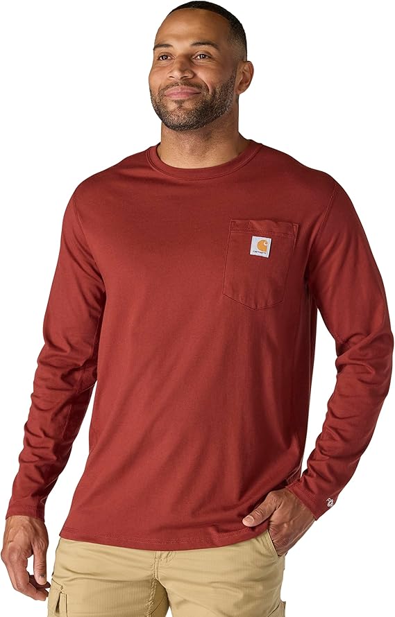 Carhartt Men's Force Relaxed Fit Long-Sleeve Pocket T-Shirt
