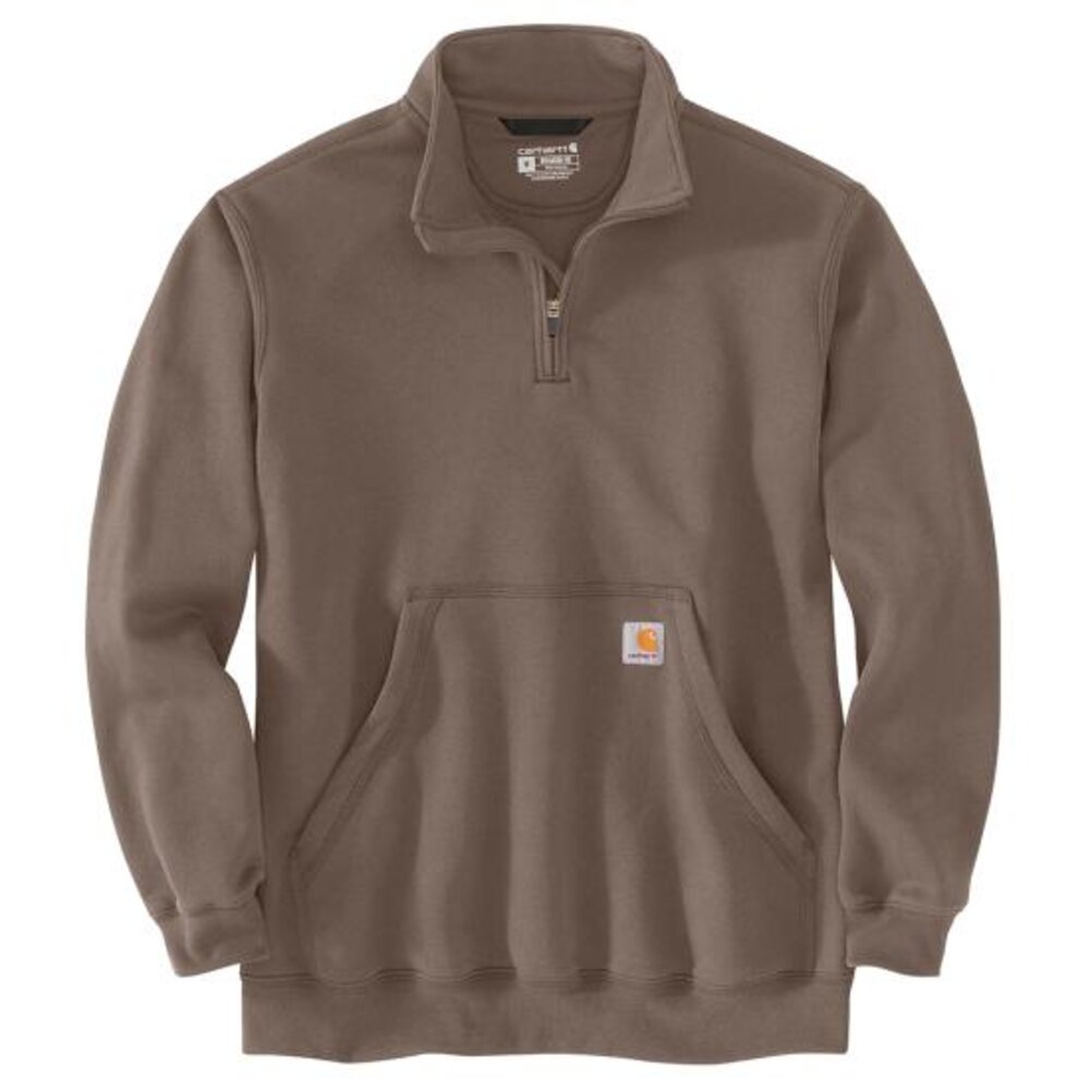 Carhartt Men's Loose Fit Midweight Quarter Zip Mock Neck Sweatshirt