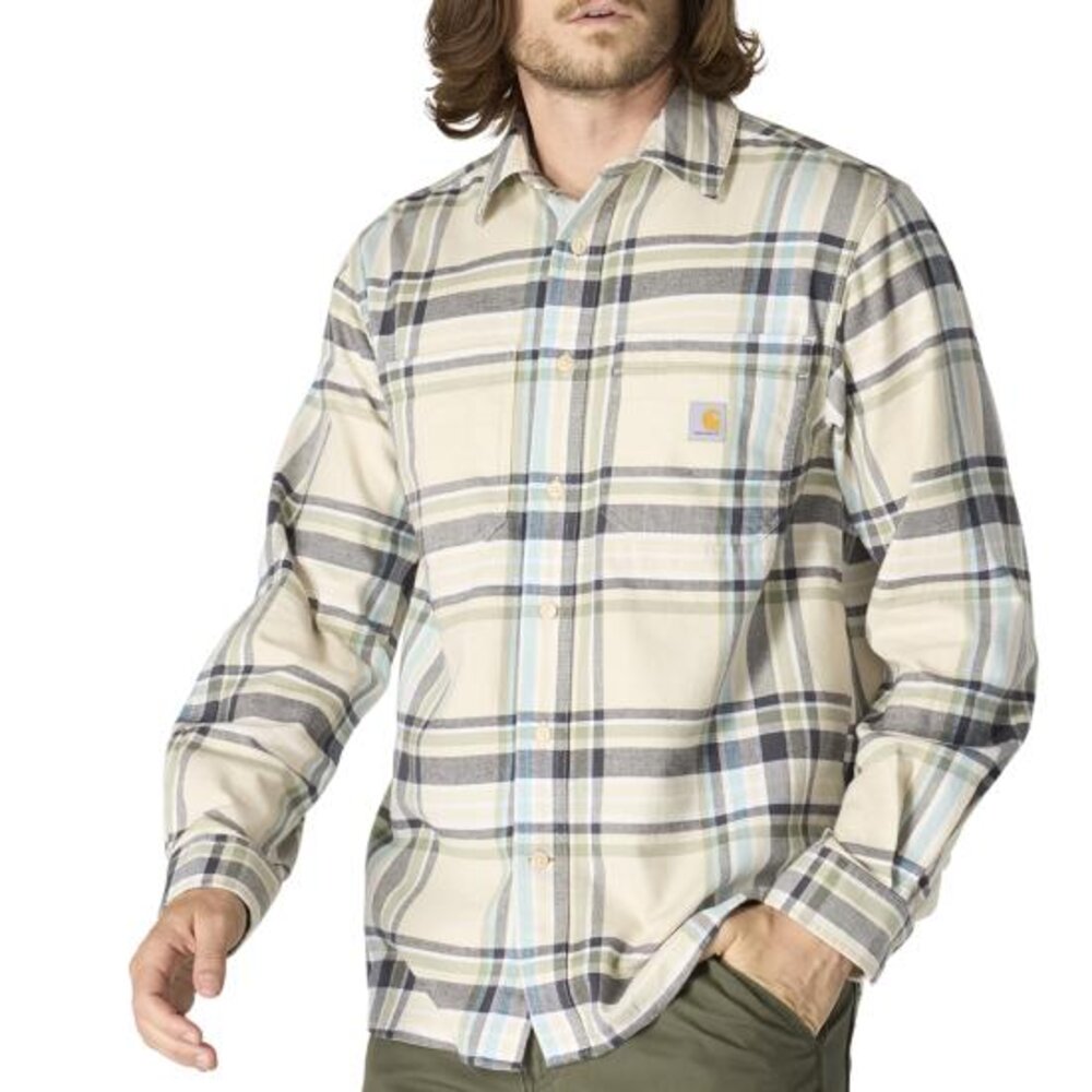 Carhartt Men's Rugged Flex Relaxed Fit Midweight Flannel Long-Sleeve Plaid Shirt