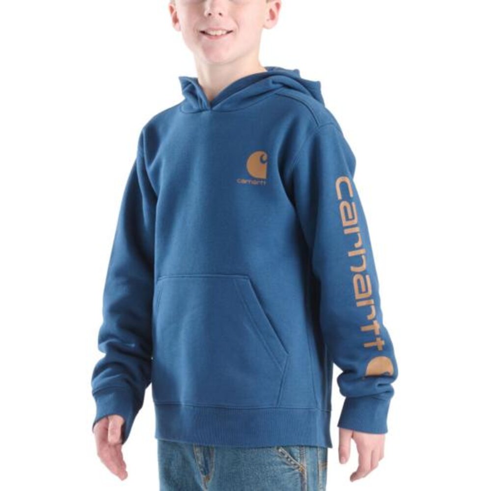 Carhartt Boys Long-Sleeve Graphic Sweatshirt - Dark Denim