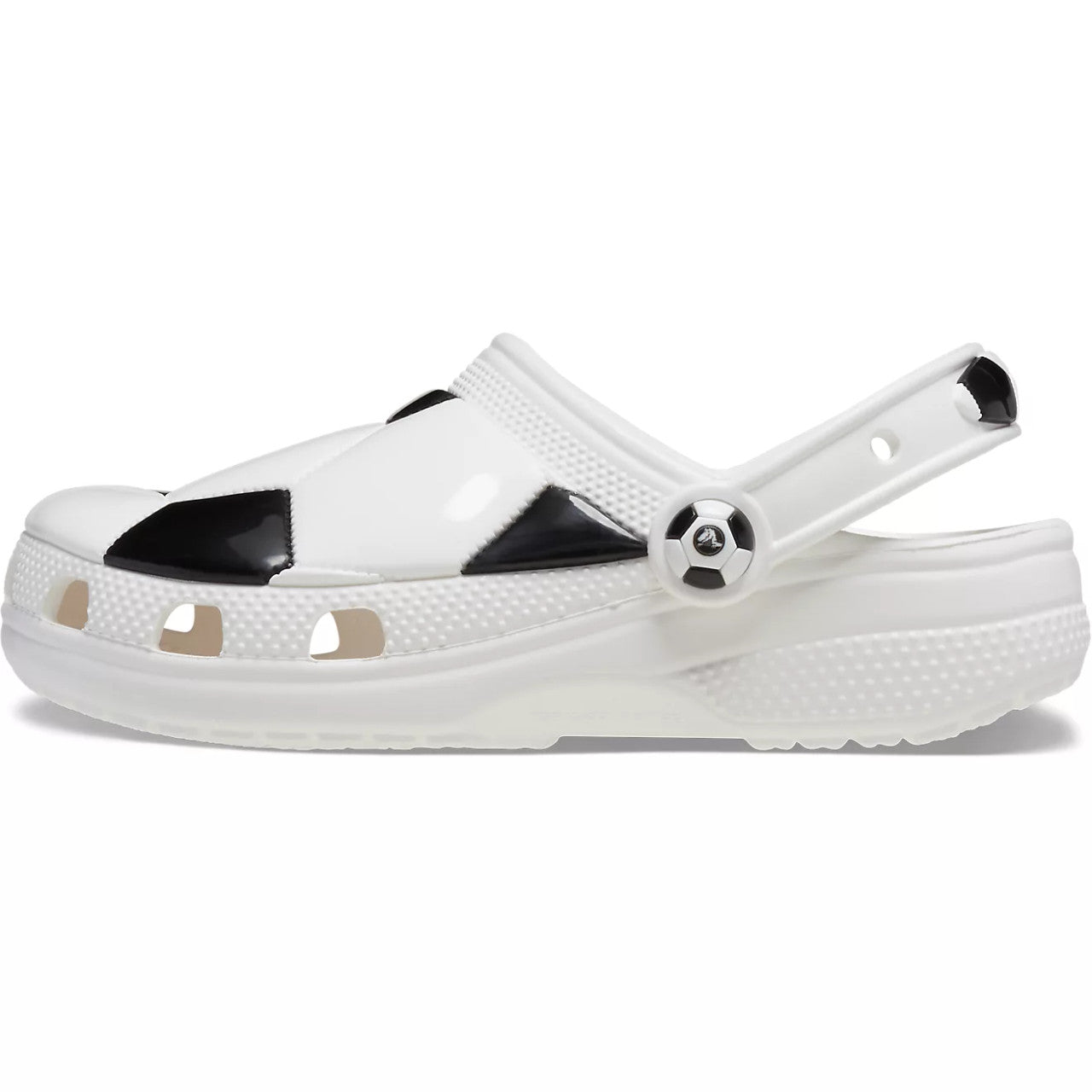 Crocs Toddler Soccer Ball Clogs - White/Black