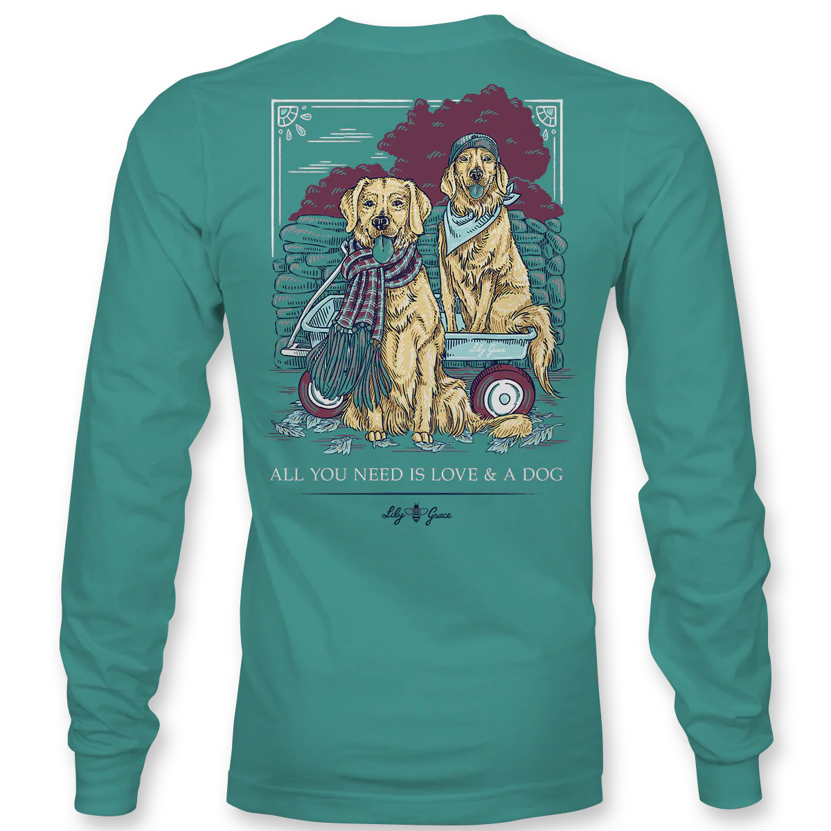 Lily Grace Women's Golden Retrievers Long Sleeve T-Shirt