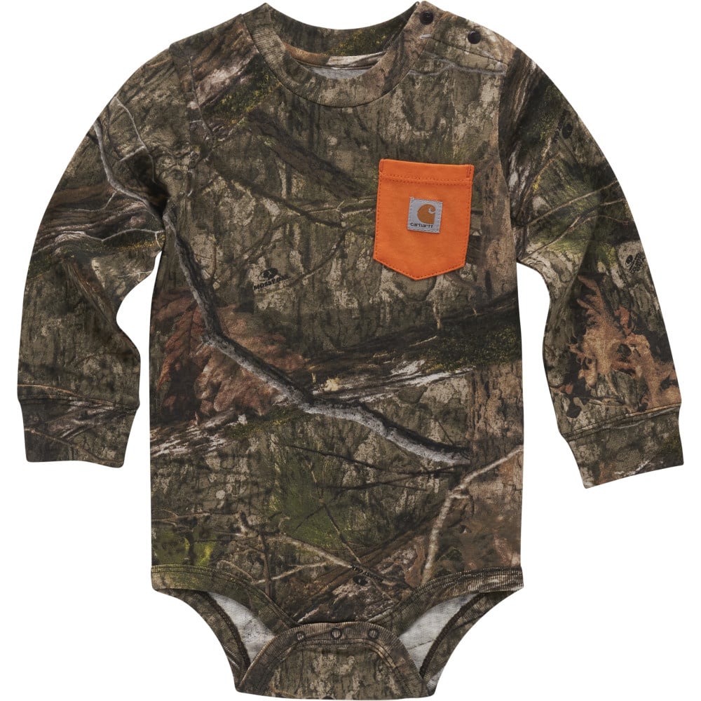Carhartt Infant Boys Long Sleeve Camo Pocket Bodysuit