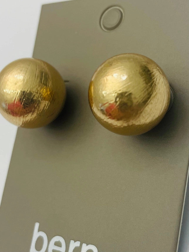 Two Forty Two Chic - Big Ball Stud - Vintage Gold
