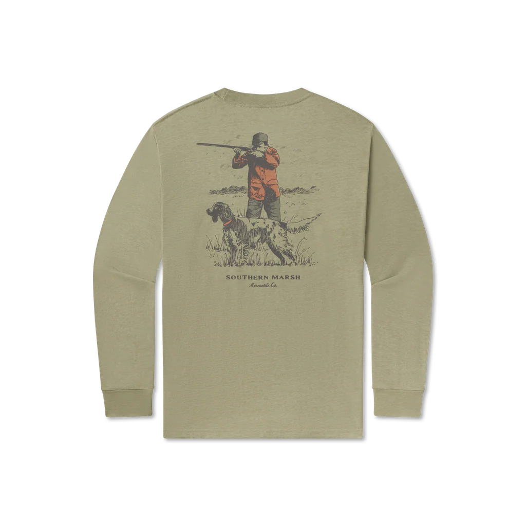 Southern Marsh Men's Seawash Long Sleeve Tee - Undaunting Focus