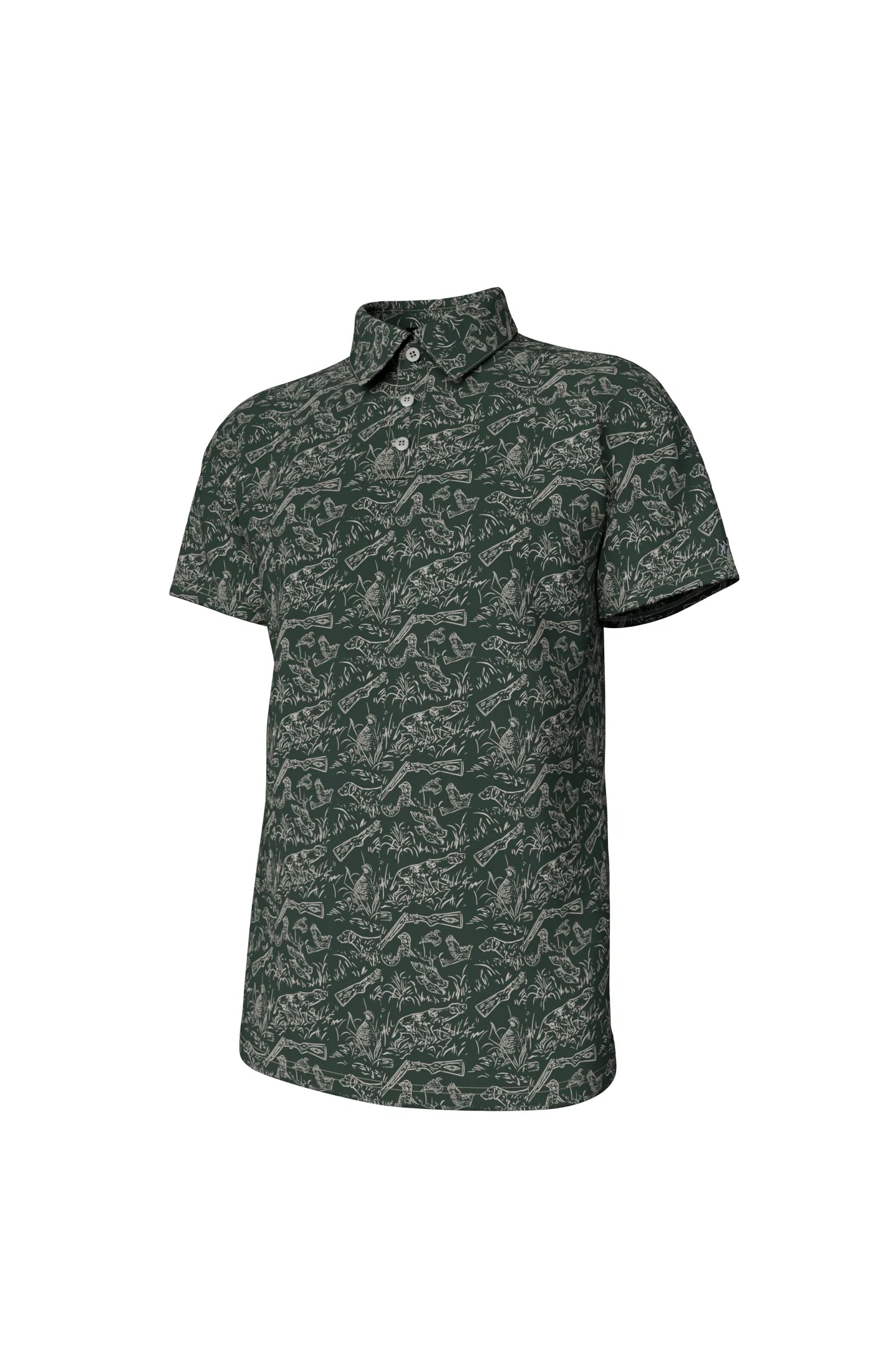 Southern Point Men's Pointer Pattern Performance Polo