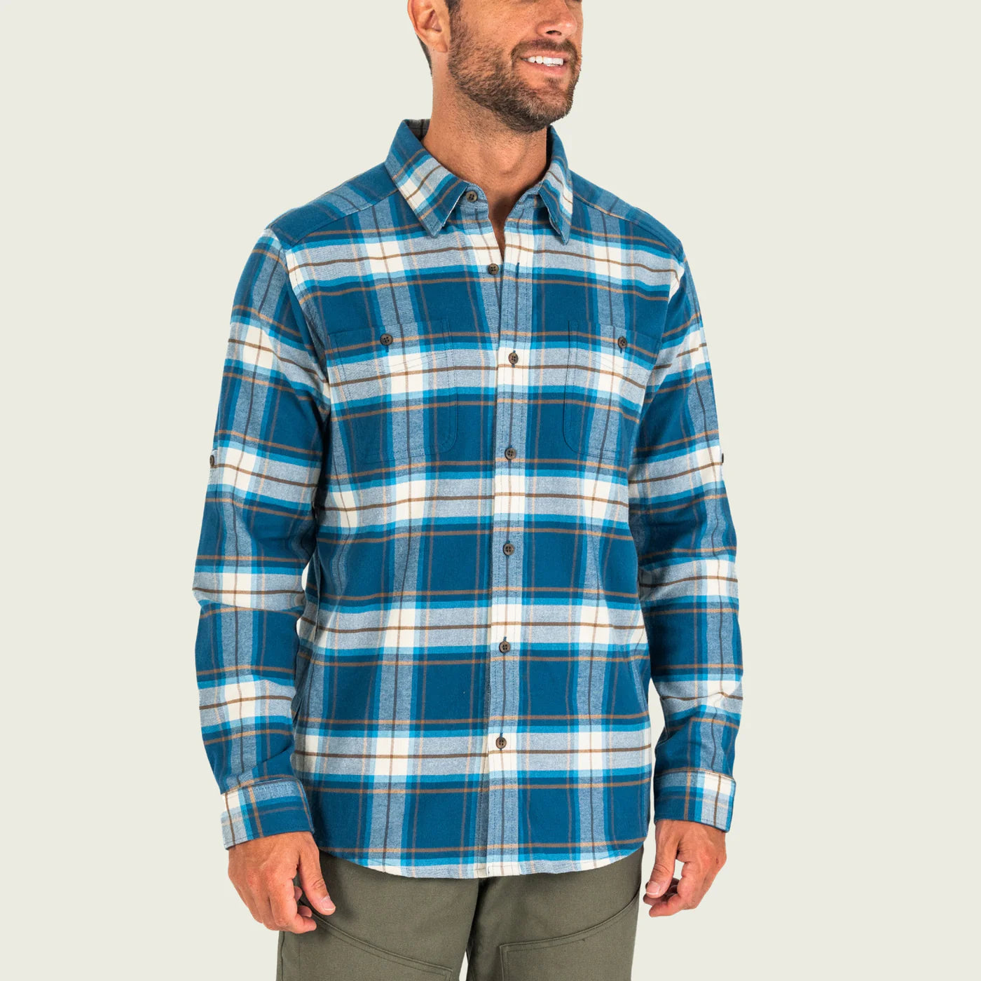 Marsh Wear Men's Teal Westerly Flannel Shirt