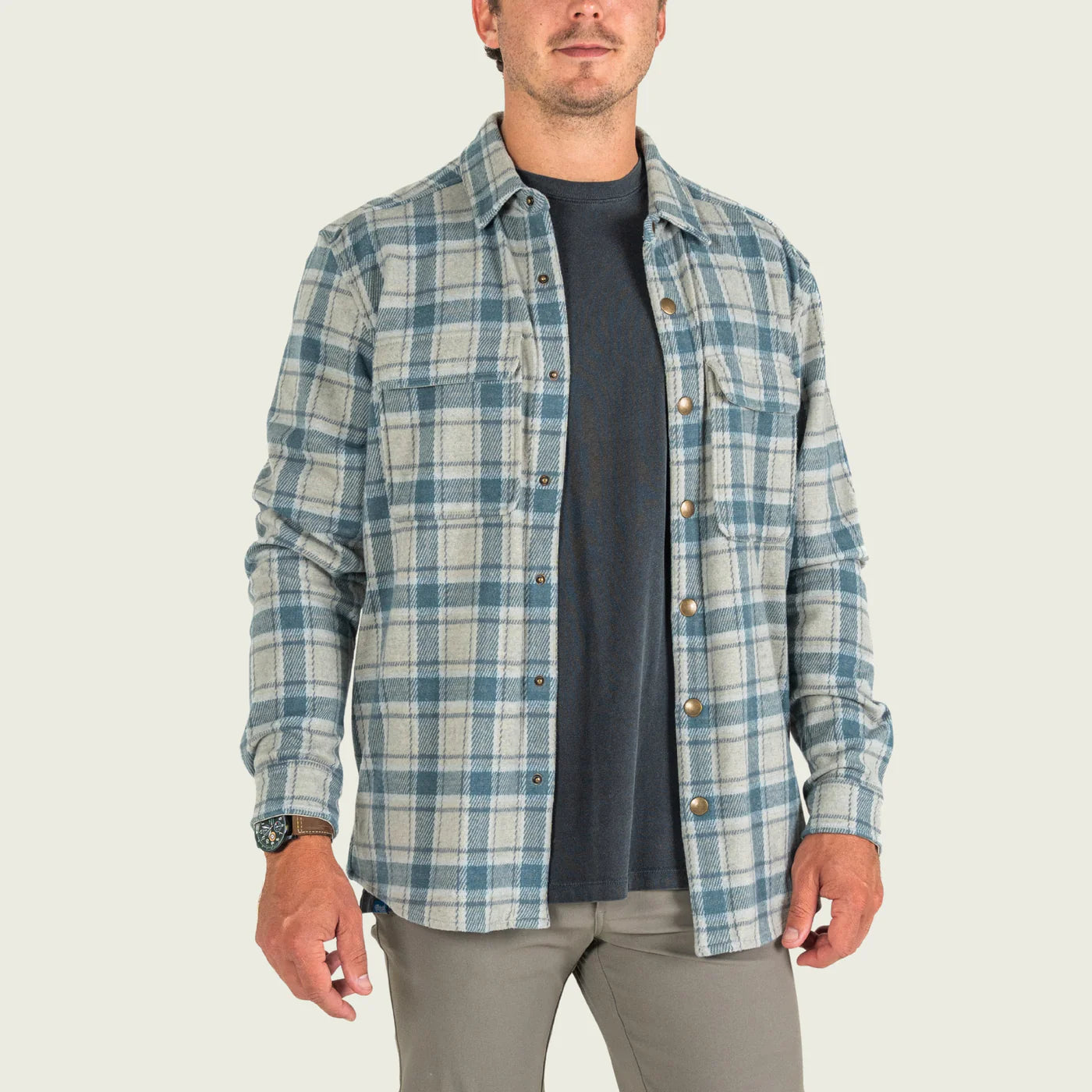 Marsh Wear Men's Seadrift Overshirt - Pelican