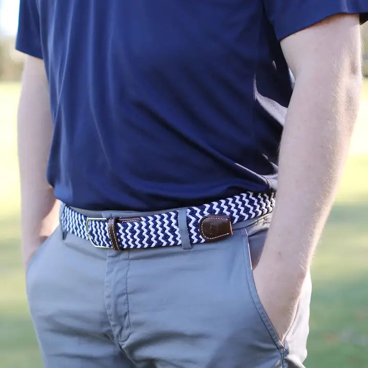 Roostas Men's The Cape Cod Woven Stretch Belt