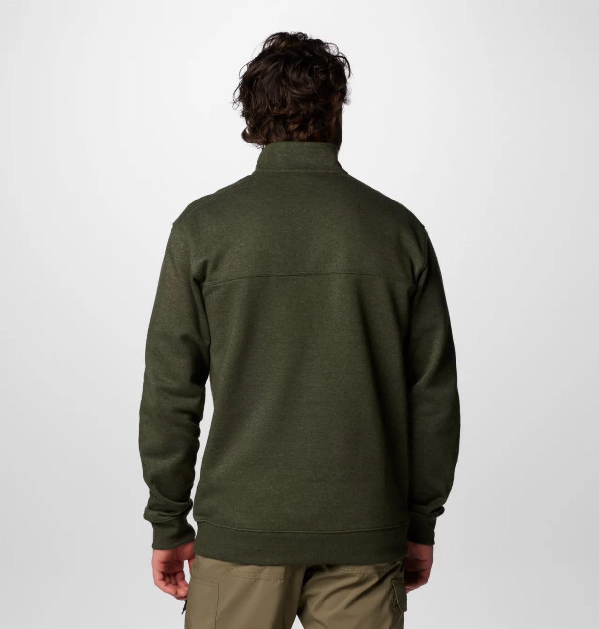 Columbia Men's Hart Mountain II Half Zip Sweatshirt - Greenscape Heather
