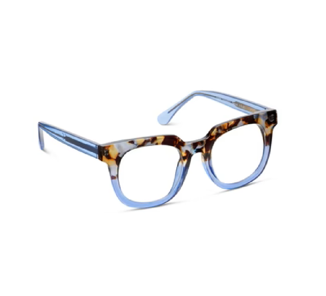 Peepers Showbiz Blue‑Light Reading Glasses – Blue Quartz/Blue