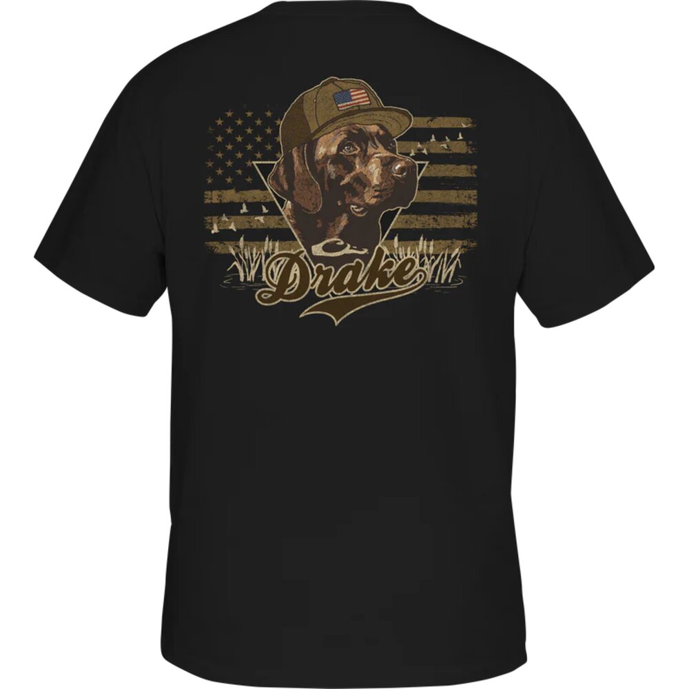 Drake Men's Blackout Lab Flag Tee
