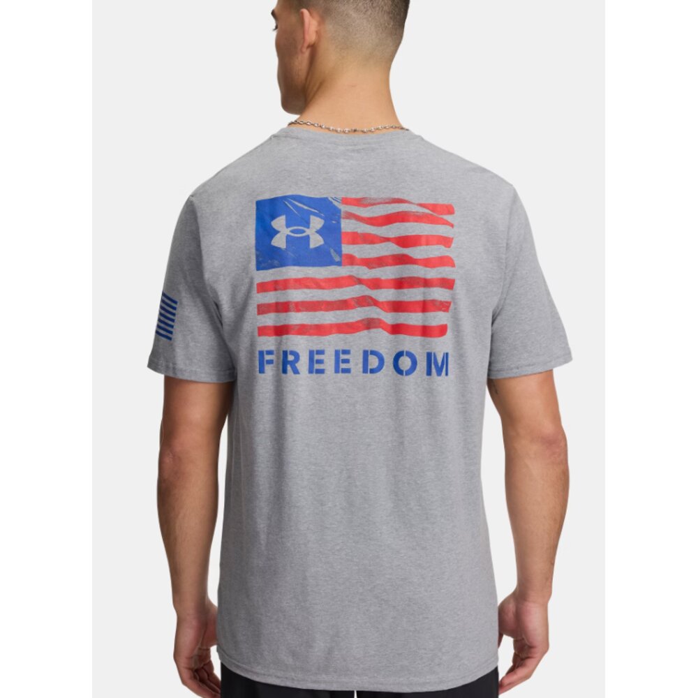 Under Armour Men's UA Freedom Banner Tee - Steel/Royal